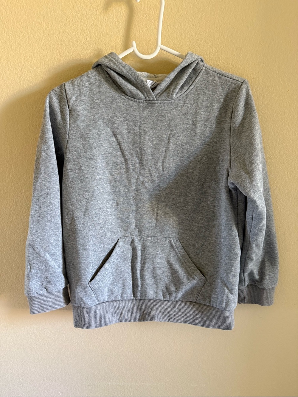 Kids' Heather Gray Hooded Pullover Sweatshirt
